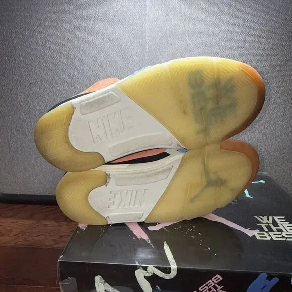 Jordan 5 Retro x DJ Khaled Mid We The Best Crimson Bliss Men’s Size 8 - Picture 8 of 16